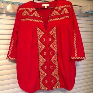 NWOT never worn MM Couture red blouse!